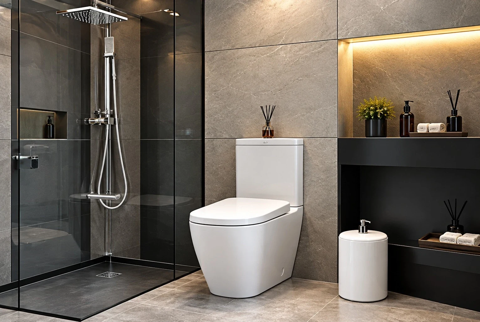 Bathroom design inspiration 1, illustrative mood image
