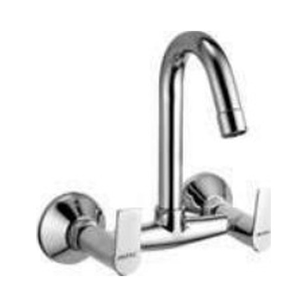 BT 520 J Sink mixer with swivel spout and wall flange, wall mounted