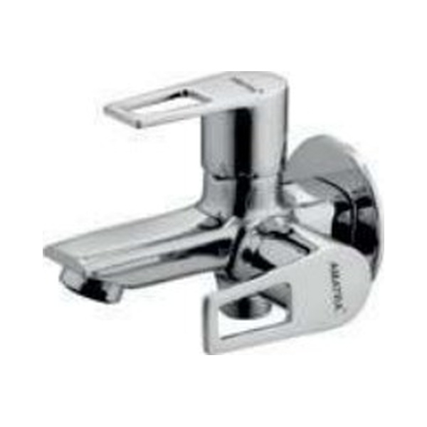 IN 608 Bib cock 2 way with wall flange