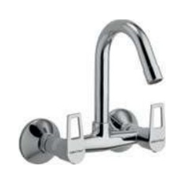 IN 620 J Sink mixer with swivel spout and wall flange, wall mounted