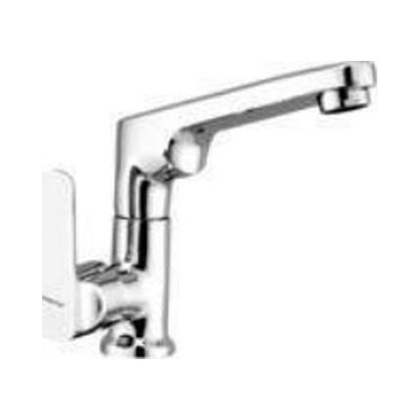 OD 1112 Swan neck tap with swivel spout and left hand operating knob