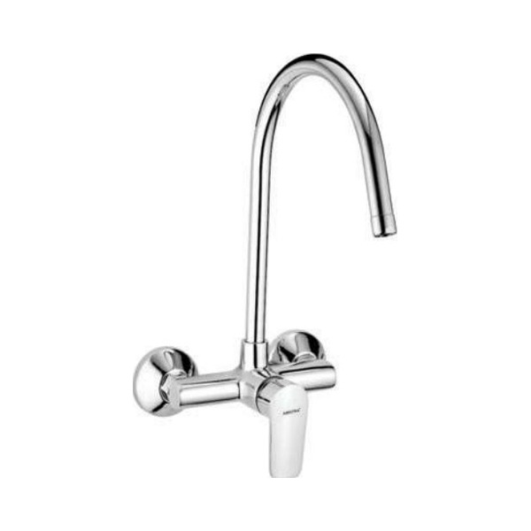 SLSM 01 Single lever sink mixer, wall mounted
