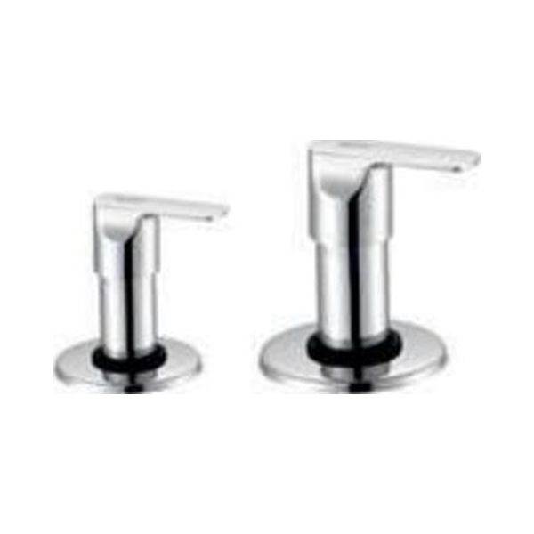 SR 821 Exposed part kit of concealed flush cock with fitting sleeve, operating lever and adjustable wall flange; compatible with 101-102