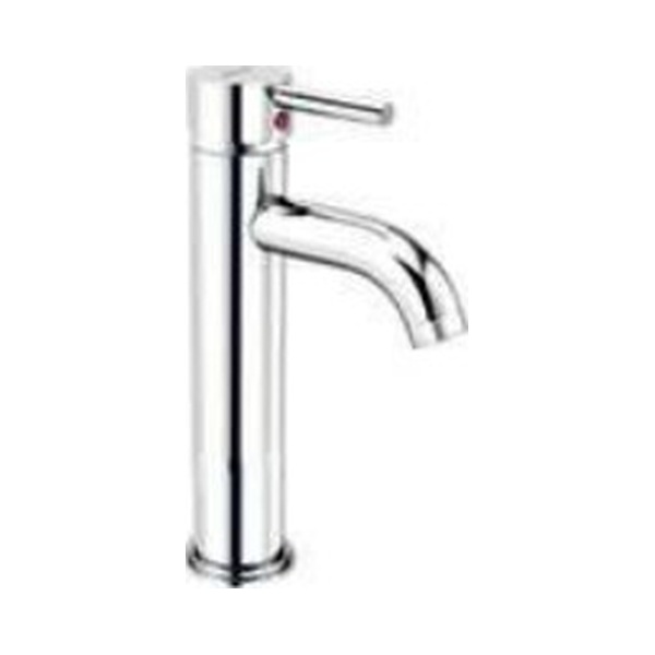 TR 1206 Single lever basin mixer without popup waste system; 250mm braided hoses