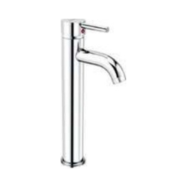 TR 1207 Single lever basin mixer with 150mm extension body, fixed spout, without popup waste system; 460mm braided hoses