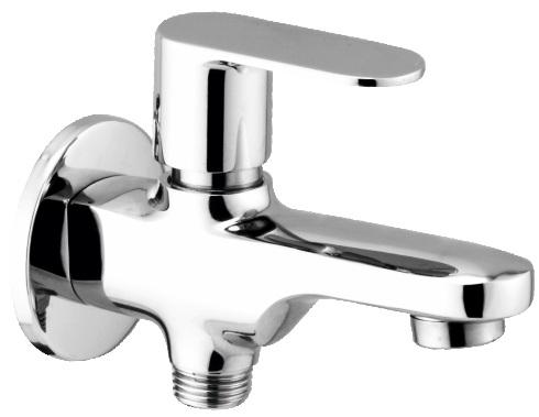 OC 108 Bib cock 2 way with wall flange