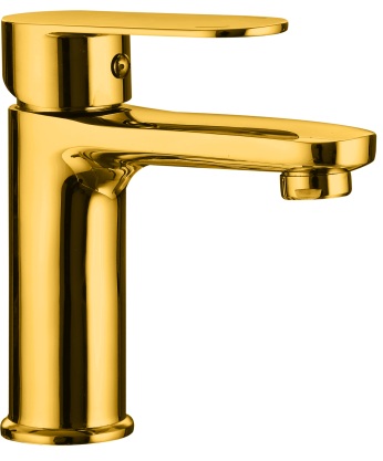 OG 106 Single lever basin mixer without popup waste system; 250mm braided hoses