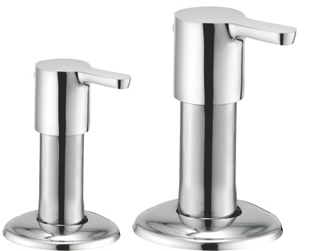 ML 1050 Exposed part kit of concealed flush cock with fitting sleeve, operating lever and adjustable wall flange; compatible with 101-102