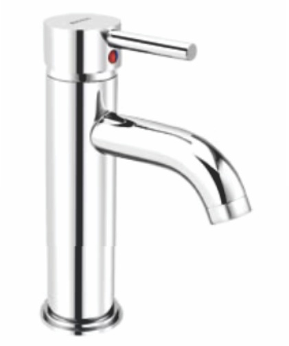 FL 306 Single lever basin mixer without popup waste system; 250mm braided hoses