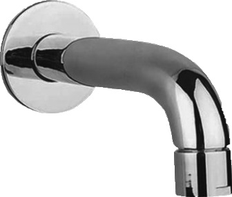 FL 316 Bath tub spout with wall flange