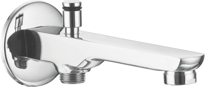 VC 915 Bath tub spout with wall flange and button arrangement for telephonic shower