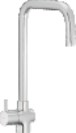 FL 312 E Swan neck tap with extended swivel spout