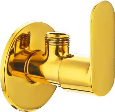OG 102 Angular stop cock with wall flange