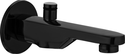 OBK 115 Bath tub spout with wall flange and button arrangement for telephonic shower