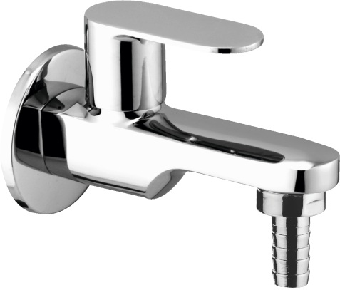 OC 122 Bib cock nozzle with wall flange