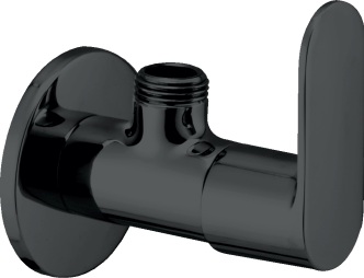 OBK 102 Angular stop cock with wall flange