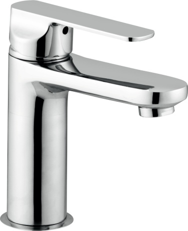 OD 1106 Single lever basin mixer without popup waste system; 250mm braided hoses