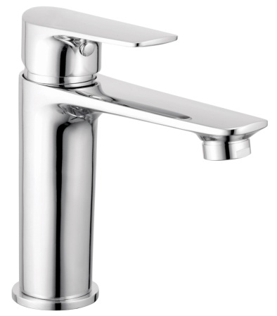 AU 206 Single lever basin mixer without popup waste system; 250mm braided hoses