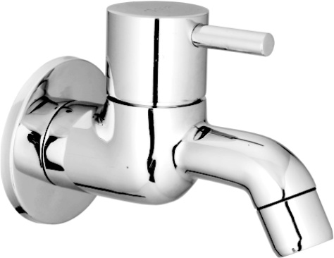 FL 301 Bib cock long body with wall flange