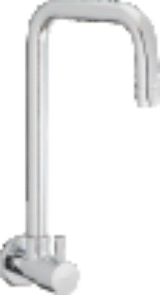 FL 311 E Sink cock with extended swivel spout and wall flange