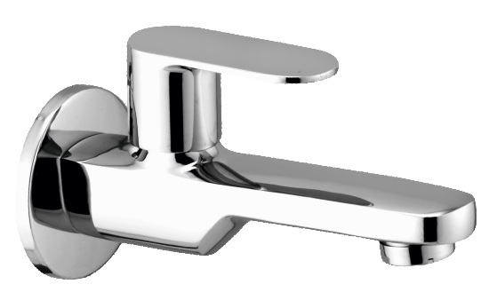 OC 103 Bib cock long body with wall flange