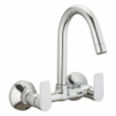 VC 920 J Sink mixer with swivel spout and wall flange, wall mounted
