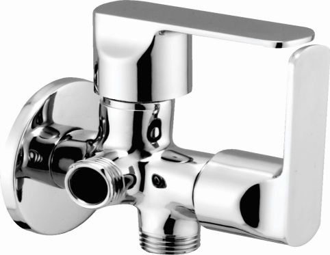 OD 1109 Angular stop cock 2 way with wall flange
