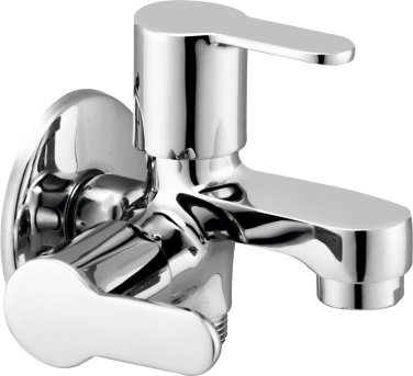 ML 1008 Bib cock 2 way with wall flange
