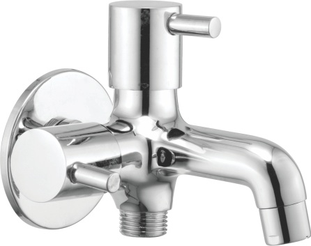 TR 1208 Bib cock 2 way with wall flange