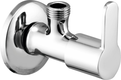 ML 1002 Angular stop cock with wall flange